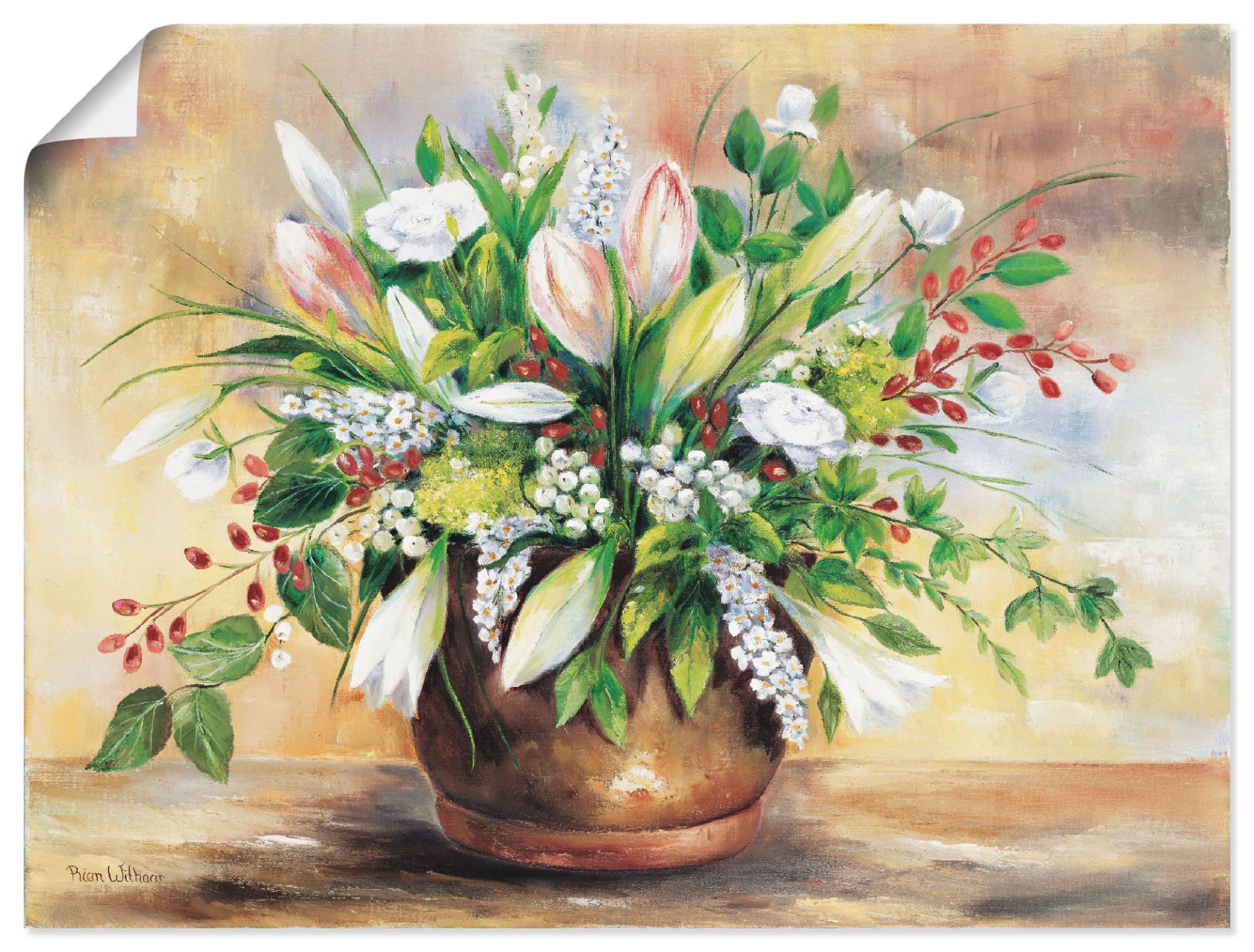 Artland Wandbild »Blütenverschönerung«, Blumen, (1 St.), als Leinwandbild, Poster, Wandaufkleber in verschied. Grössen von Artland