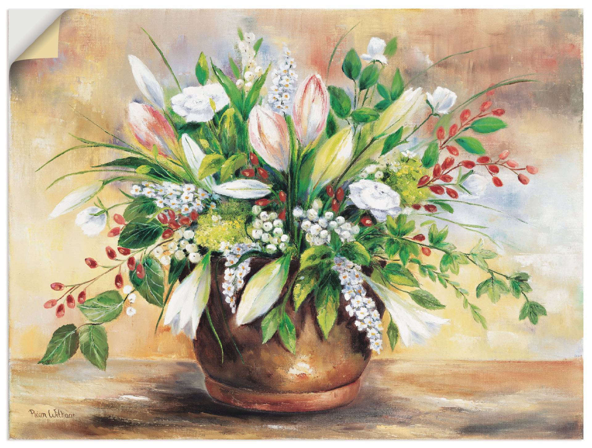 Artland Wandbild »Blütenverschönerung«, Blumen, (1 St.), als Leinwandbild, Poster, Wandaufkleber in verschied. Grössen von Artland