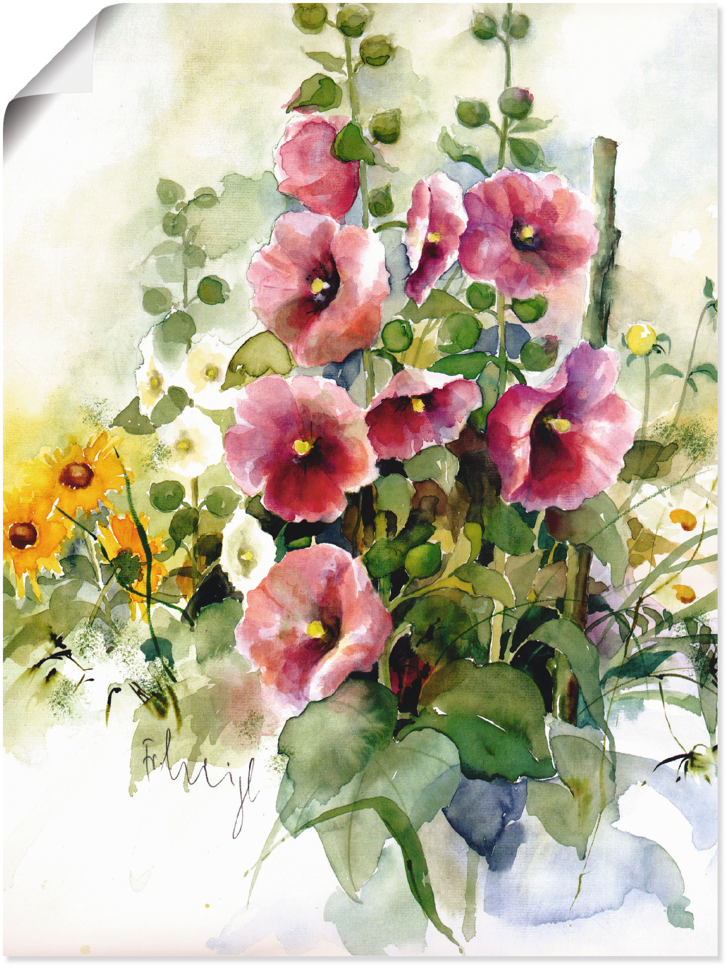 Artland Wandbild »Blumen Zusammenstellung I«, Blumen, (1 St.), als Leinwandbild, Poster in verschied. Grössen von Artland