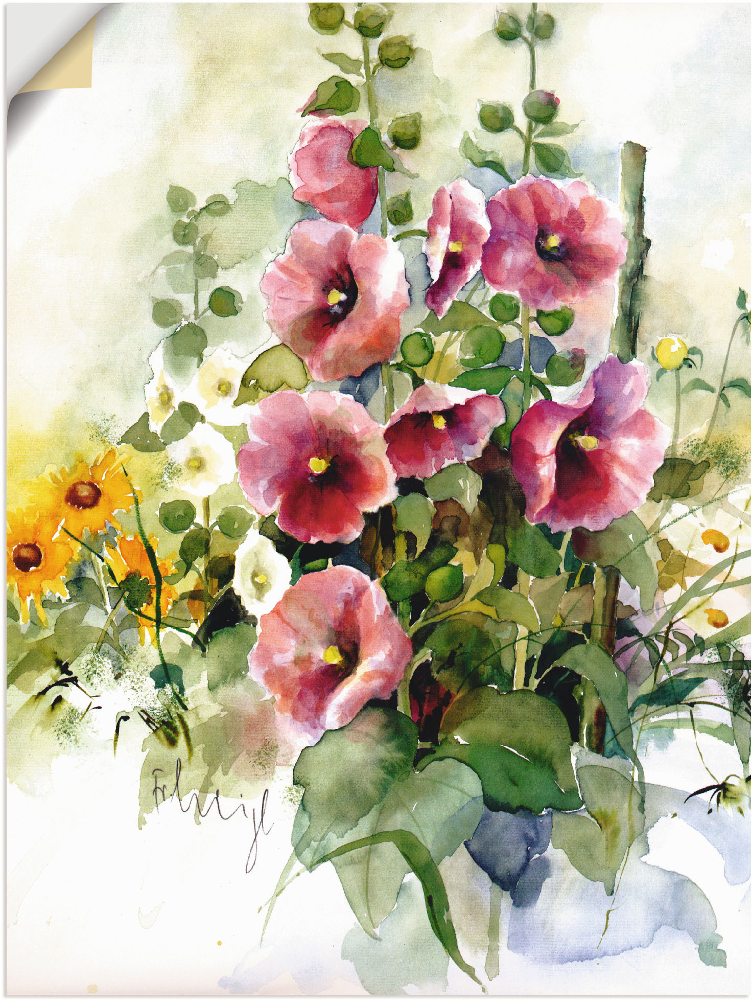 Artland Wandbild »Blumen Zusammenstellung I«, Blumen, (1 St.), als Leinwandbild, Poster in verschied. Grössen von Artland