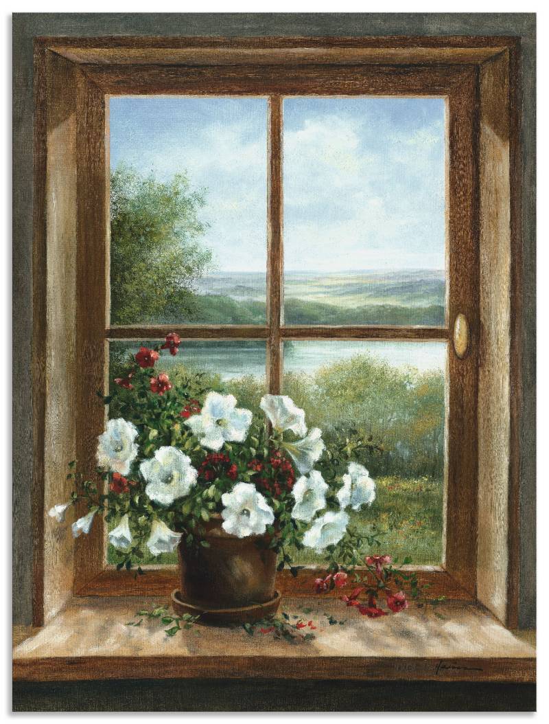 Artland Wandbild »Blumen am Fenster«, Arrangements, (1 St.), als Alubild, Outdoorbild, Leinwandbild, Poster, Wandaufkleber von Artland