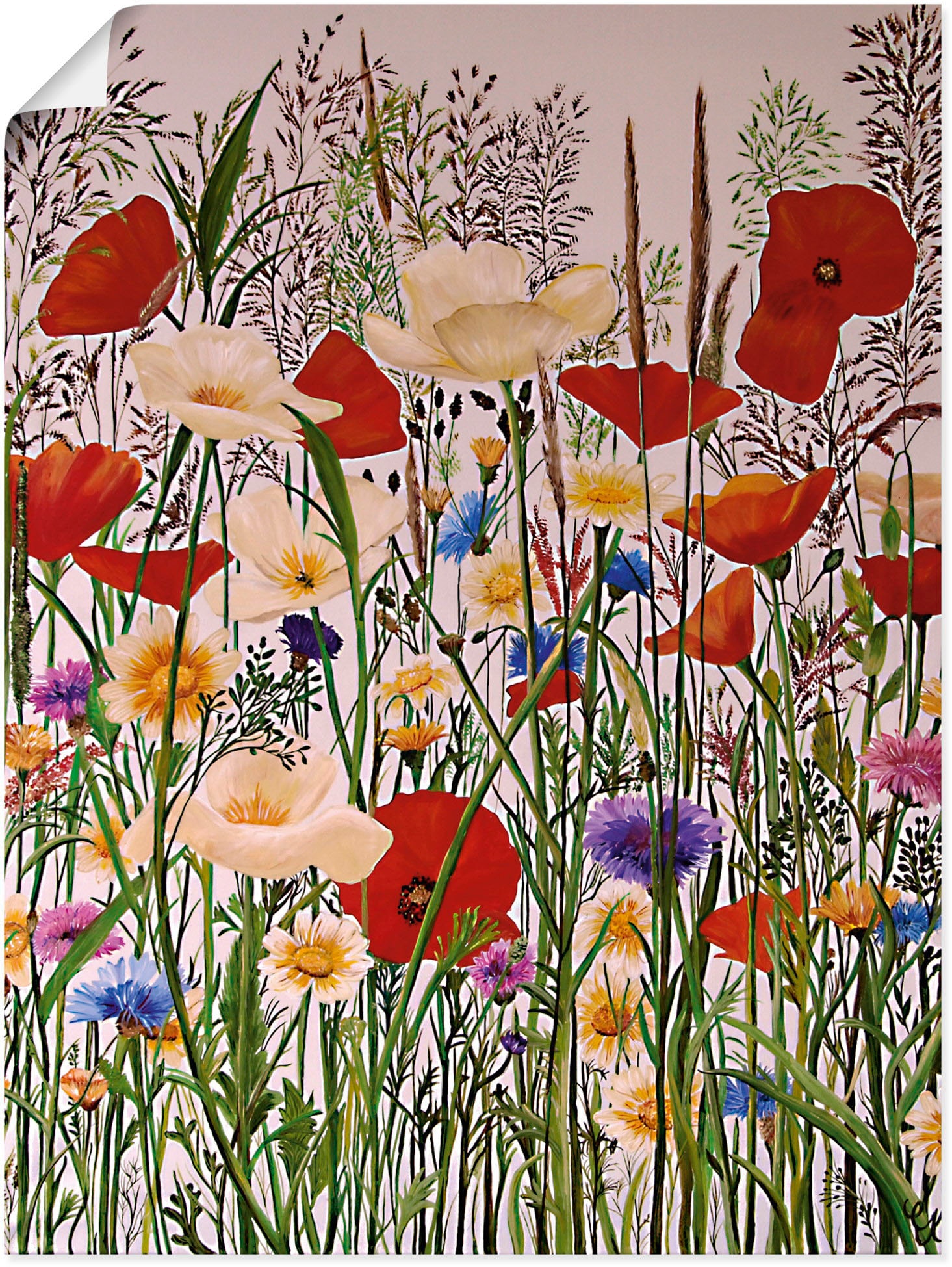 Artland Wandbild »Blumenwiese«, Baumbilder, (1 St.), als Leinwandbild, Wandaufkleber in verschied. Grössen von Artland