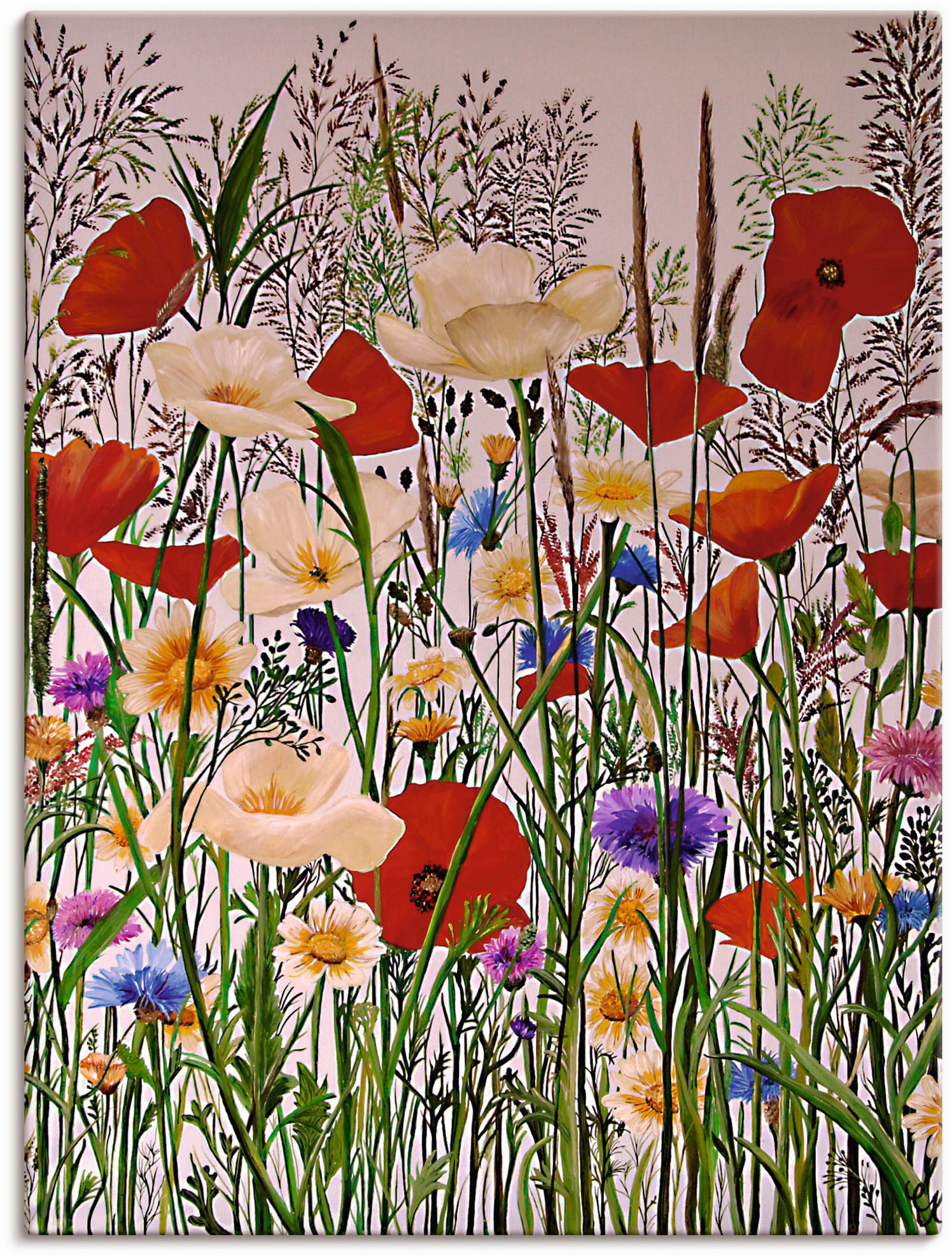 Artland Wandbild »Blumenwiese«, Baumbilder, (1 St.), als Leinwandbild, Wandaufkleber in verschied. Grössen von Artland