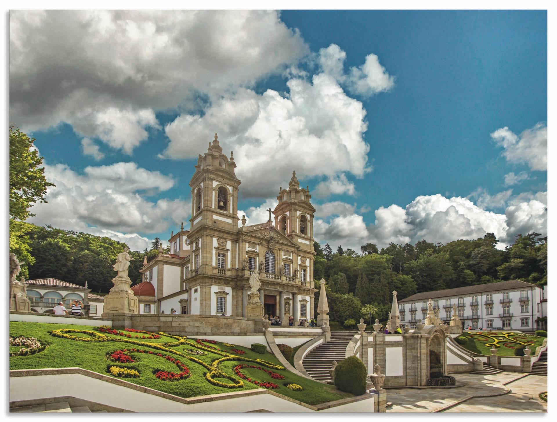 Artland Wandbild »Bom Jesus Kirche, Portugal«, Gebäude, (1 St.), als Alubild, Leinwandbild, Wandaufkleber oder Poster in versch. Grössen von Artland