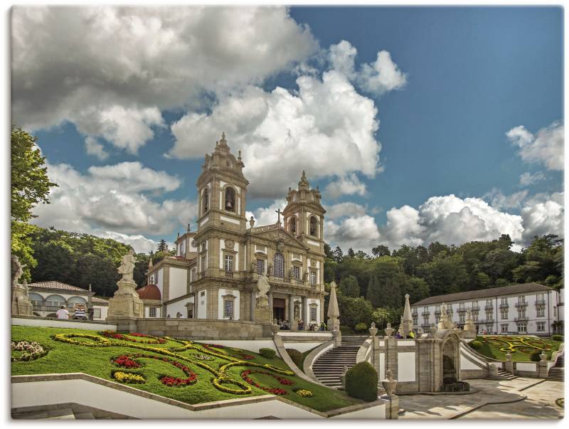 Artland Wandbild »Bom Jesus Kirche, Portugal«, Gebäude, (1 St.), als Alubild, Leinwandbild, Wandaufkleber oder Poster in versch. Grössen von Artland