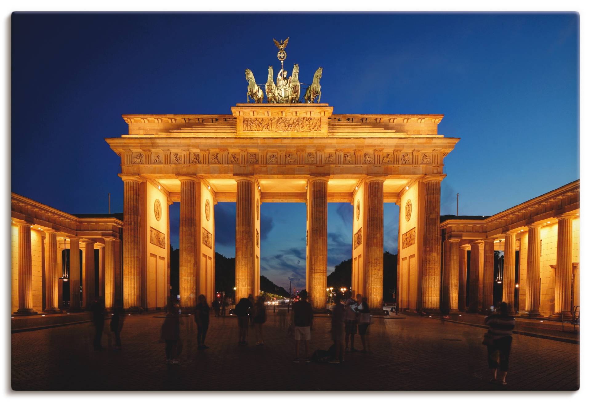 Artland Wandbild »Brandenburger Tor bei Abenddämmerung«, Gebäude, (1 St.), als Leinwandbild, Poster in verschied. Grössen von Artland