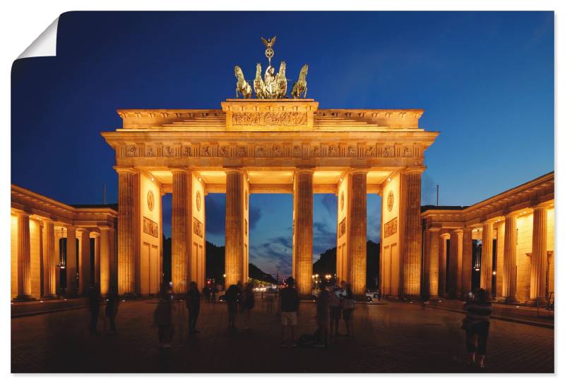 Artland Wandbild »Brandenburger Tor bei Abenddämmerung«, Gebäude, (1 St.), als Leinwandbild, Poster in verschied. Grössen von Artland