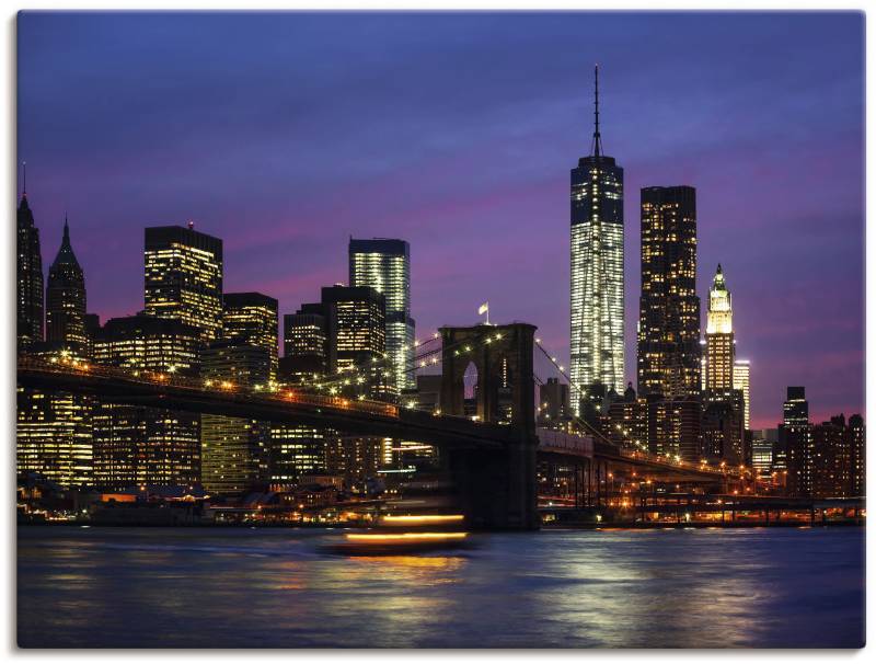 Artland Wandbild »Brooklyn Bridge«, Amerika, (1 St.), als Poster, Wandaufkleber in verschied. Grössen von Artland