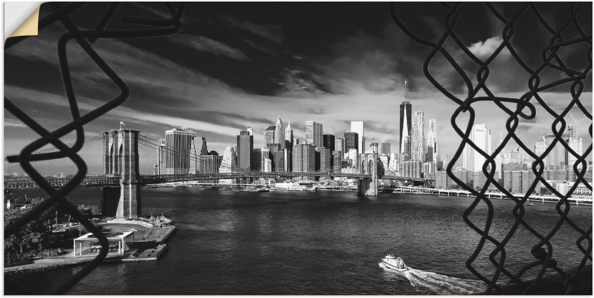 Artland Wandbild »Brooklyn Bridge New York I«, Amerika, (1 St.), als Wandaufkleber in verschied. Grössen von Artland