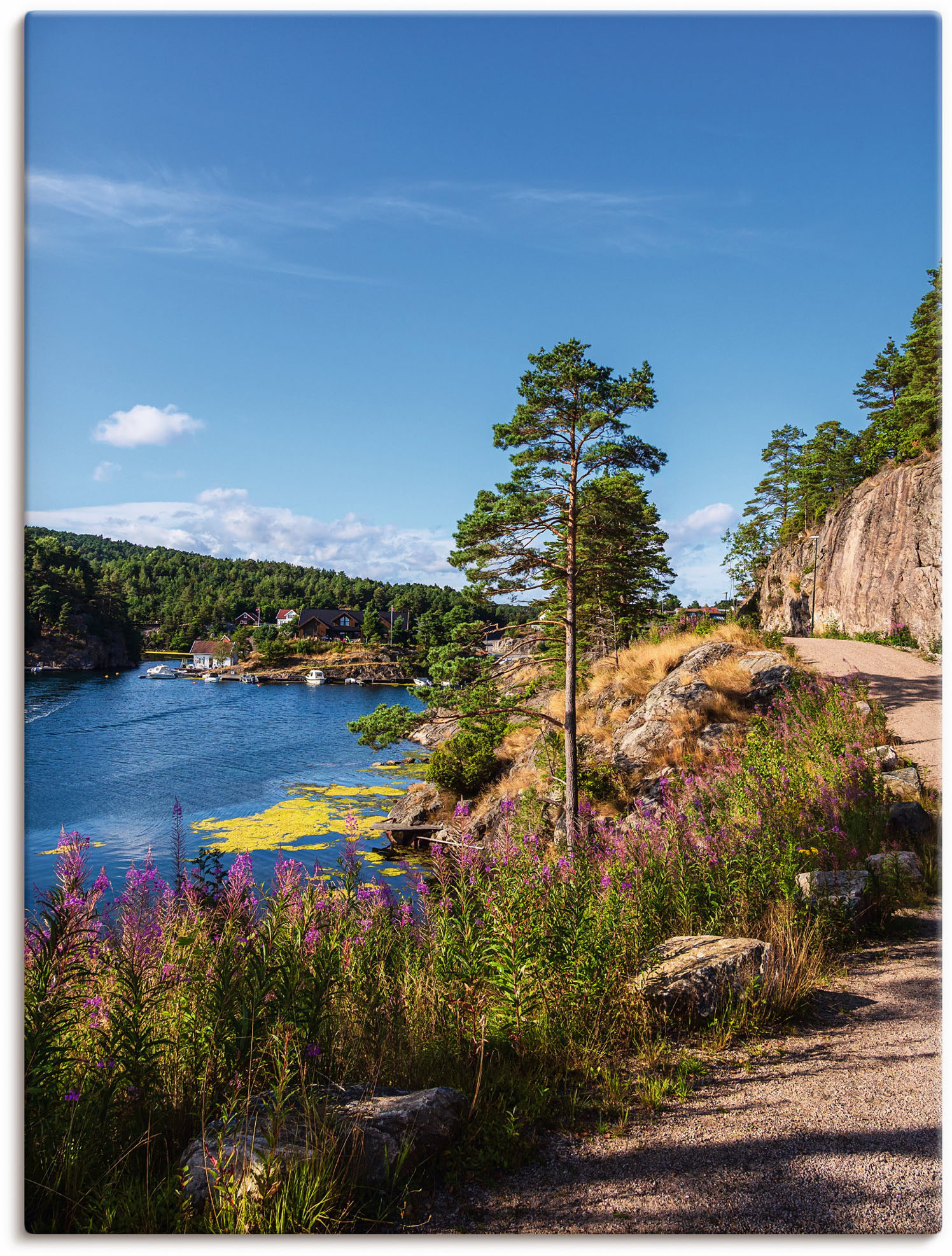 Artland Wandbild »Bucht Stølekilen bei Søgne in Norwegen«, Küstenbilder, (1 St.), als Alubild, Leinwandbild, Wandaufkleber oder Poster in versch. Grössen von Artland