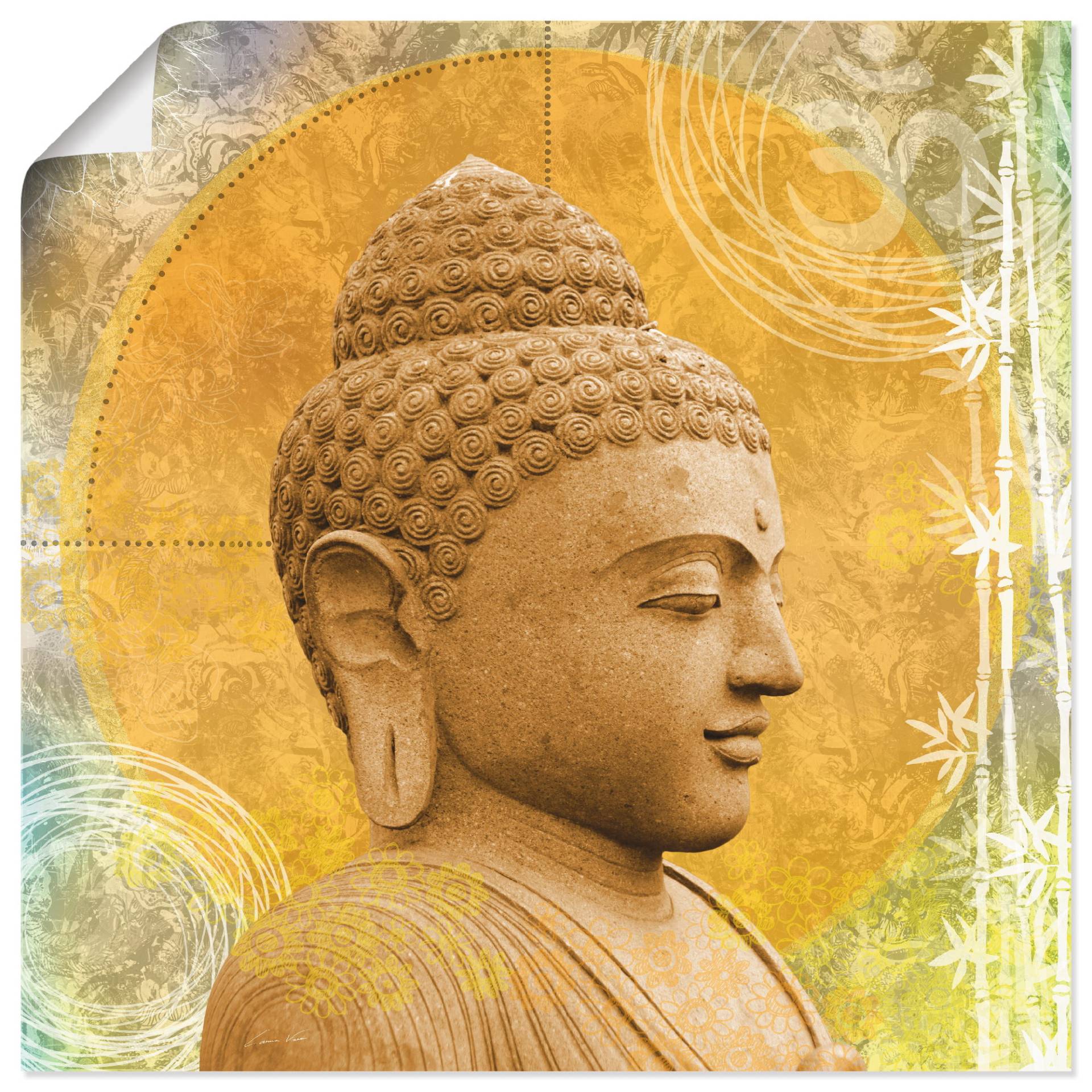 Artland Wandbild »Buddha II«, Spa, (1 St.), als Alubild, Outdoorbild, Leinwandbild, Wandaufkleber, versch. Grössen von Artland