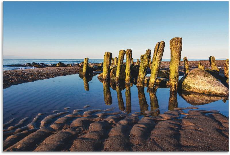 Artland Wandbild »Buhnen an Ostsee bei Kühlungsborn III«, Küstenbilder, (1 St.), als Alubild, Leinwandbild, Wandaufkleber oder Poster in versch. Grössen von Artland