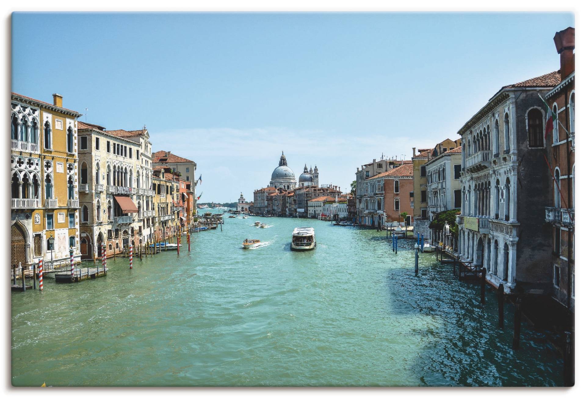 Artland Leinwandbild »Canale Grande Venedig bei Sonnenschein«, Italien, (1 St.), auf Keilrahmen gespannt von Artland