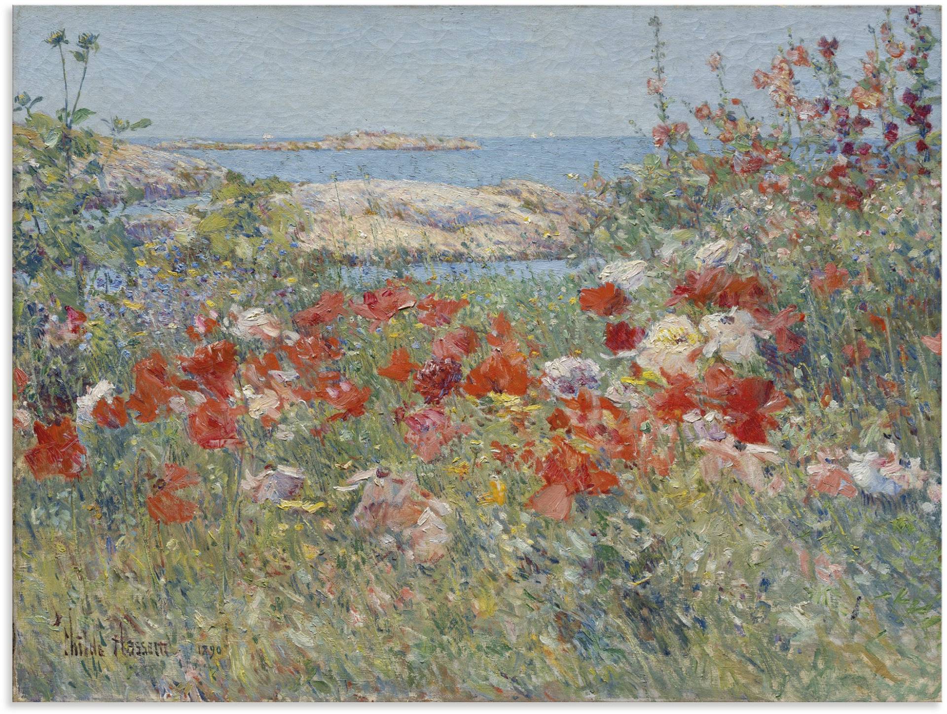 Artland Wandbild »Celia Thaxters Garten 1890.«, Blumenwiese, (1 St.), als Leinwandbild, Poster, Wandaufkleber in verschied. Grössen von Artland