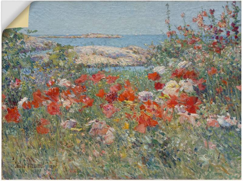 Artland Wandbild »Celia Thaxters Garten 1890.«, Blumenwiese, (1 St.), als Leinwandbild, Poster, Wandaufkleber in verschied. Grössen von Artland