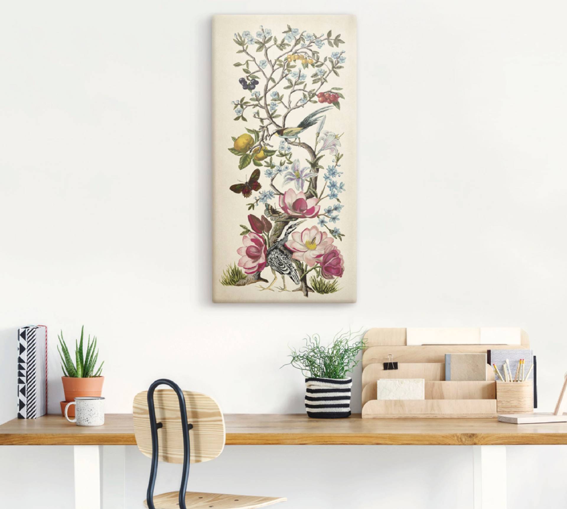 Artland Wandbild »Chinoiserie Natur II«, Pflanzen, (1 St.), als Alubild, Outdoorbild, Leinwandbild, Wandaufkleber, versch. Grössen von Artland