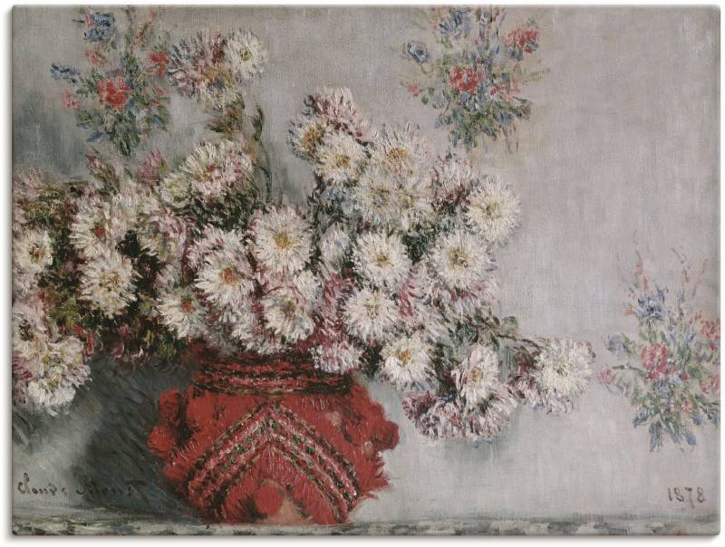 Artland Wandbild »Chrysanthemen. 1878«, Arrangements, (1 St.), als Alubild, Leinwandbild, Wandaufkleber oder Poster in versch. Grössen von Artland