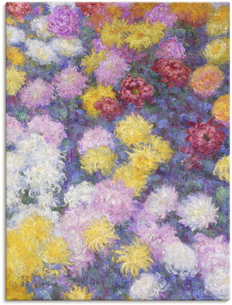 Artland Leinwandbild »Chrysanthemen. 1897«, Blumenwiese, (1 St.), auf Keilrahmen gespannt von Artland