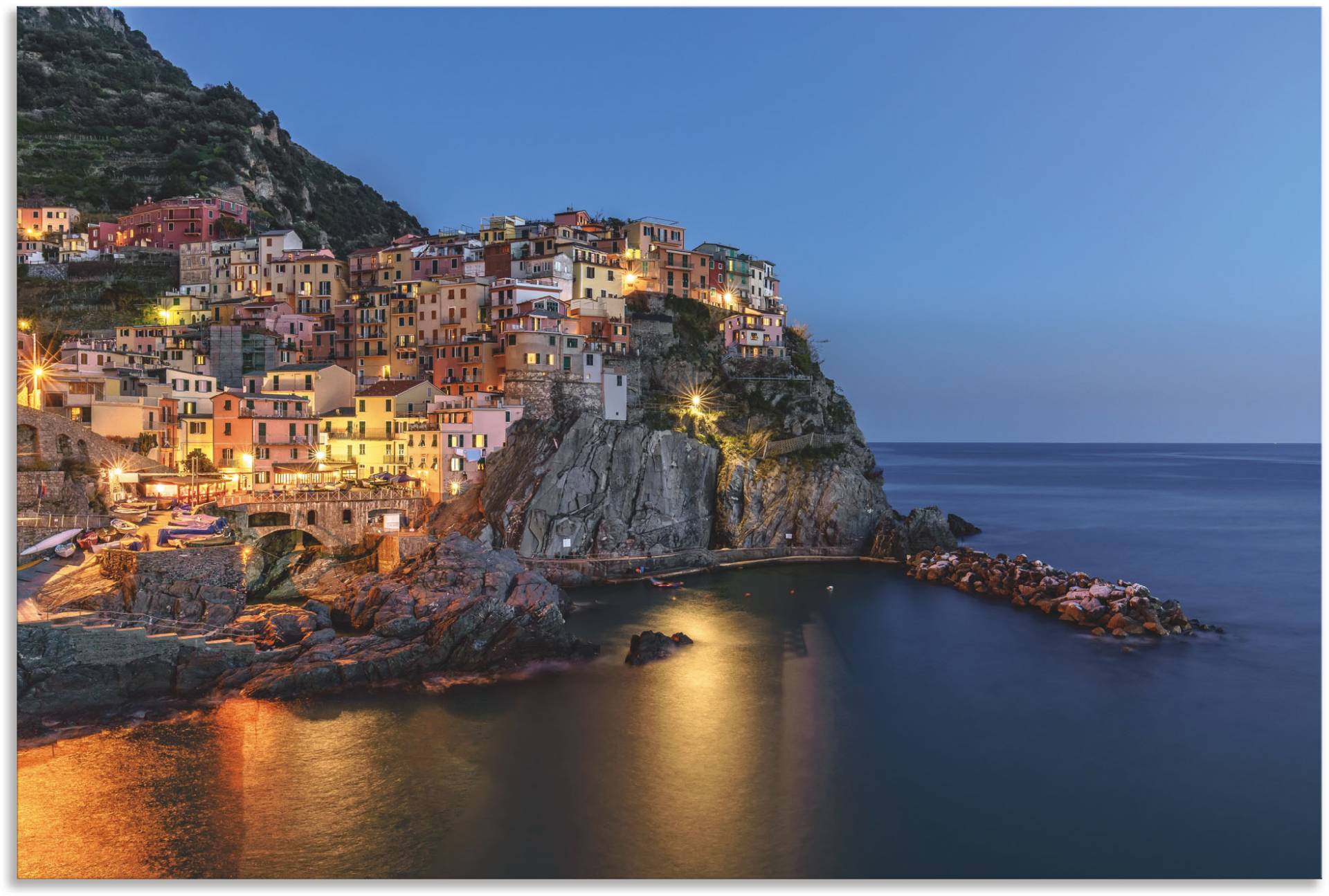 Artland Wandbild »Cinque Terre Manarola«, Elemente der Architektur, (1 St.), als Alubild, Leinwandbild, Wandaufkleber oder Poster in versch. Grössen von Artland