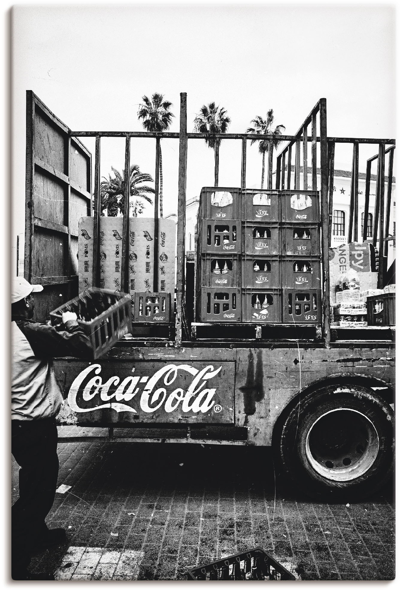 Artland Wandbild »CocaCola-LKW in El Jadida - Marokko«, Auto, (1 St.), als Alubild, Outdoorbild, Leinwandbild, Poster, Wandaufkleber Artland Wandbild »CocaCola-LKW in El Jadida - Marokko«, Auto, (1 St.), als Alubild, Outdoorbild, Leinwandbild, Poster, Wandaufkleber von Artland