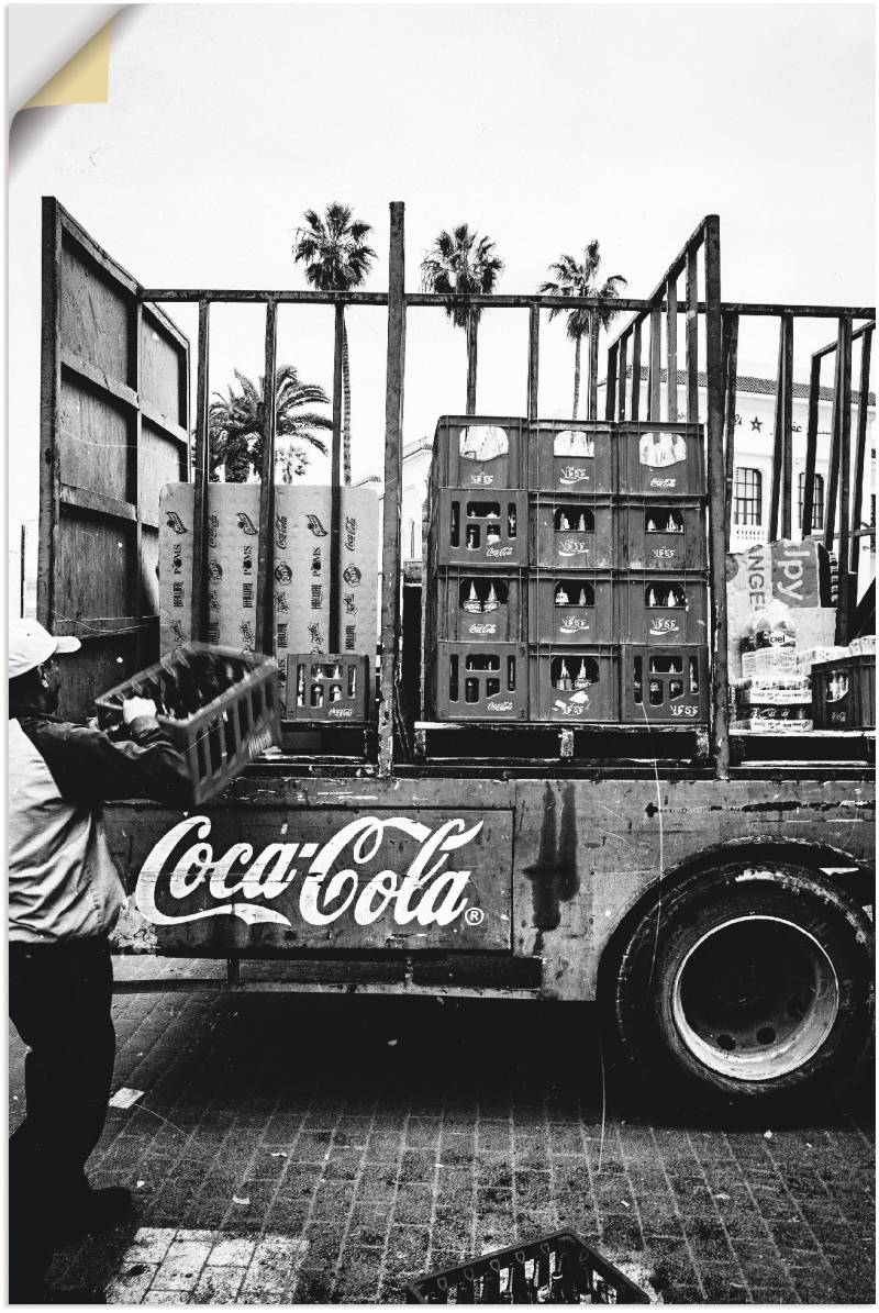 Artland Wandbild »CocaCola-LKW in El Jadida - Marokko«, Auto, (1 St.), als Alubild, Outdoorbild, Leinwandbild, Poster, Wandaufkleber von Artland