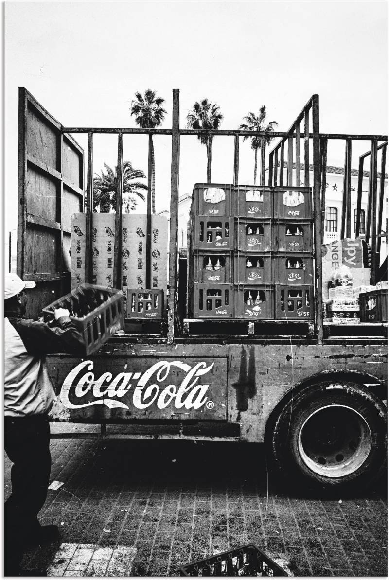 Artland Wandbild »CocaCola-LKW in El Jadida - Marokko«, Auto, (1 St.), als Alubild, Outdoorbild, Leinwandbild, Poster, Wandaufkleber von Artland