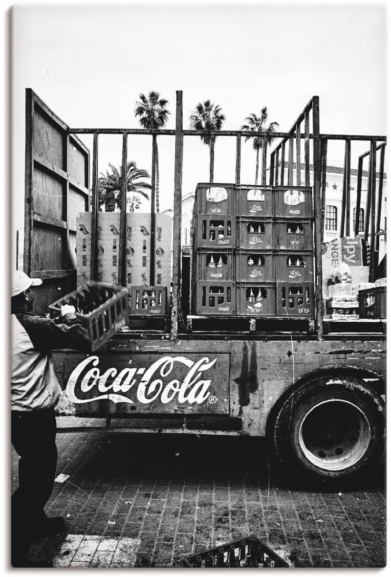 Artland Wandbild »CocaCola-LKW in El Jadida - Marokko«, Auto, (1 St.), als Alubild, Outdoorbild, Leinwandbild, Poster, Wandaufkleber von Artland