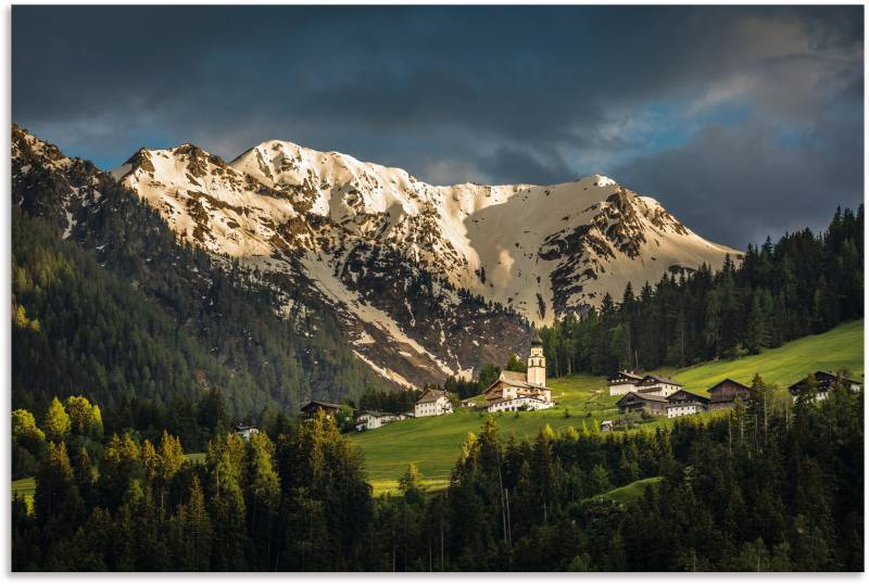 Artland Wandbild »Das Dorf Hollbruck im Pustertal«, Berge & Alpenbilder, (1 St.), als Alubild, Leinwandbild, Wandaufkleber oder Poster in versch. Grössen von Artland