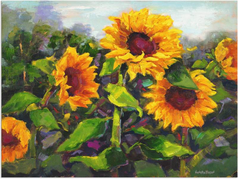 Artland Wandbild »Das Erwachen der Sonnenblumen IV«, Blumen, (1 St.), als Leinwandbild, Poster in verschied. Grössen von Artland