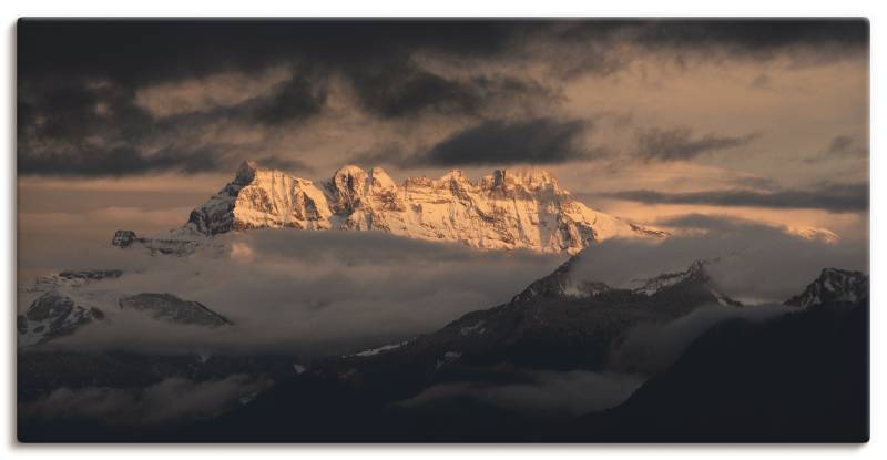 Artland Wandbild »Dents du Midi, Schweizer Berge«, Berge, (1 St.), als Leinwandbild, Poster in verschied. Grössen von Artland