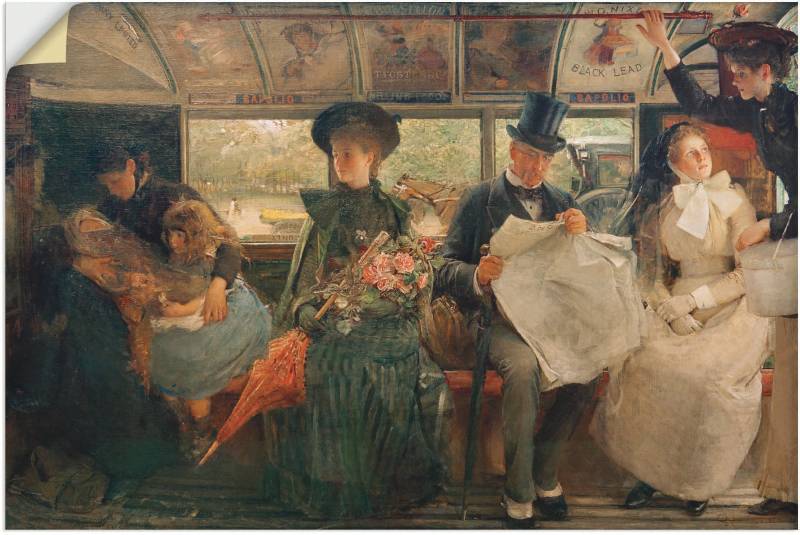 Artland Wandbild »Der Bayswater-Omnibus«, Gruppen & Familien, (1 St.), als Alubild, Leinwandbild, Wandaufkleber oder Poster in versch. Grössen von Artland