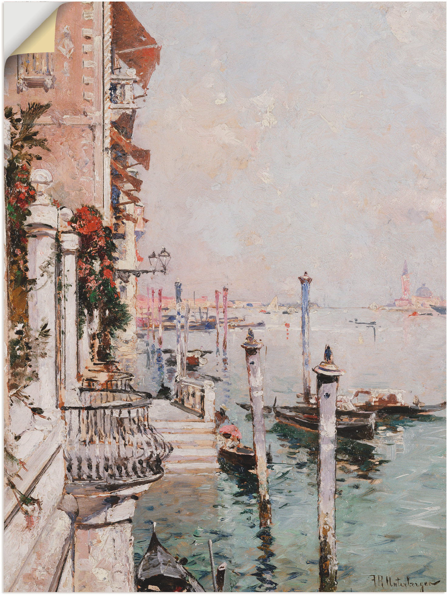 Artland Wandbild »Der Canal Grande, Venedig.«, Italien, (1 St.), als Leinwandbild, Poster in verschied. Grössen von Artland