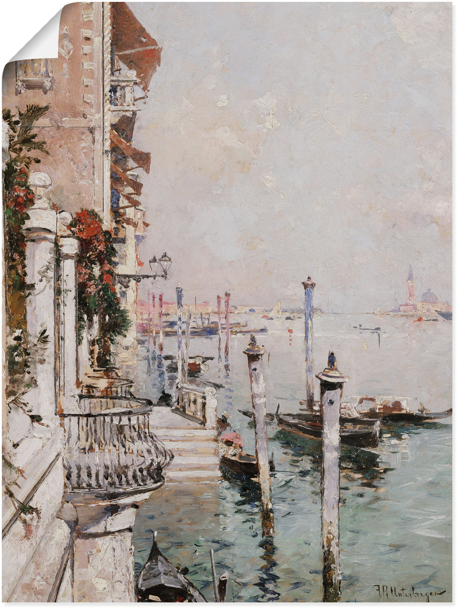 Artland Wandbild »Der Canal Grande, Venedig.«, Italien, (1 St.), als Leinwandbild, Poster in verschied. Grössen von Artland