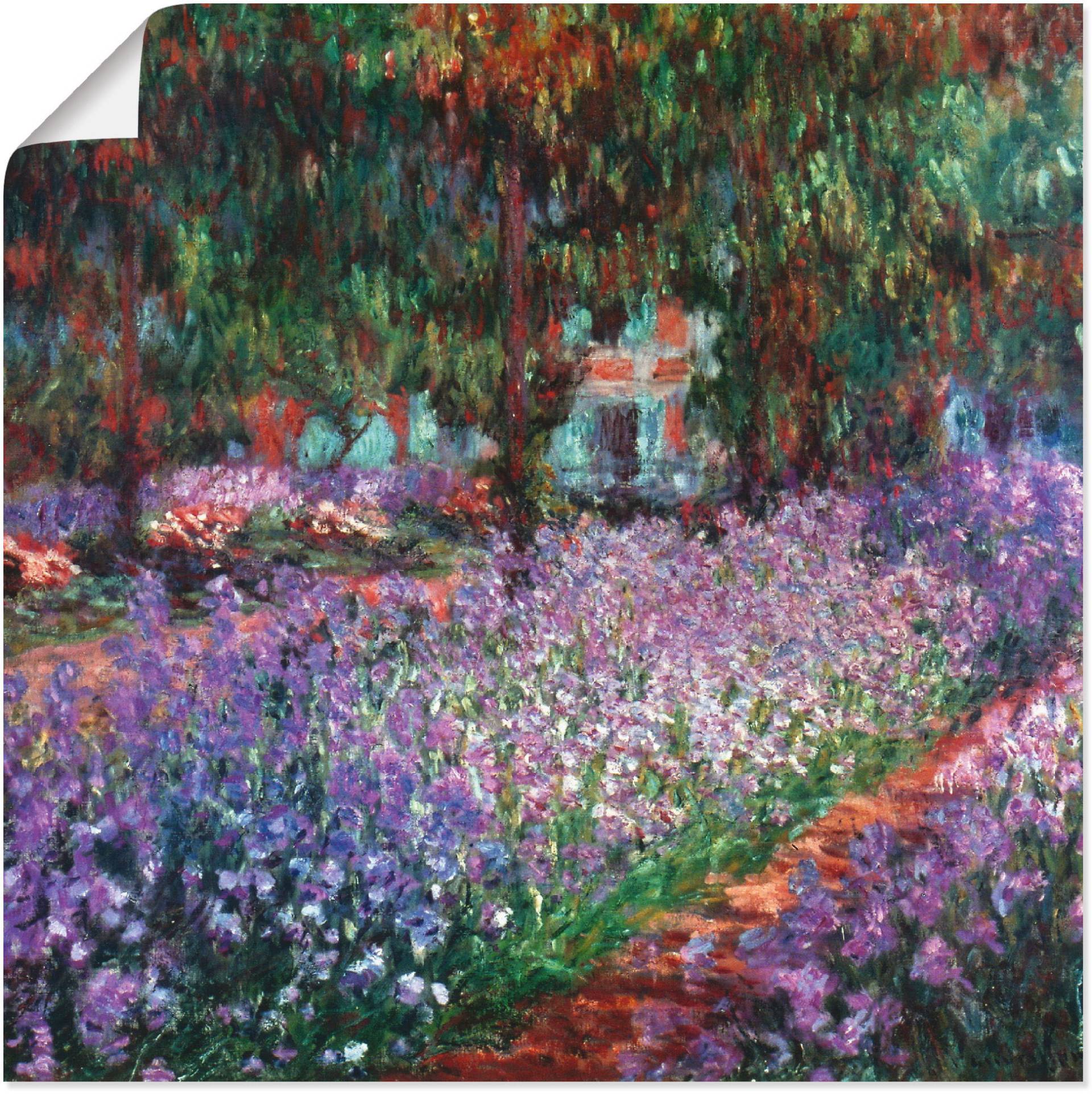 Artland Wandbild »Der Garten des Künstlers bei Giverny«, Garten, (1 St.), als Alubild, Outdoorbild, Leinwandbild in verschied. Grössen von Artland