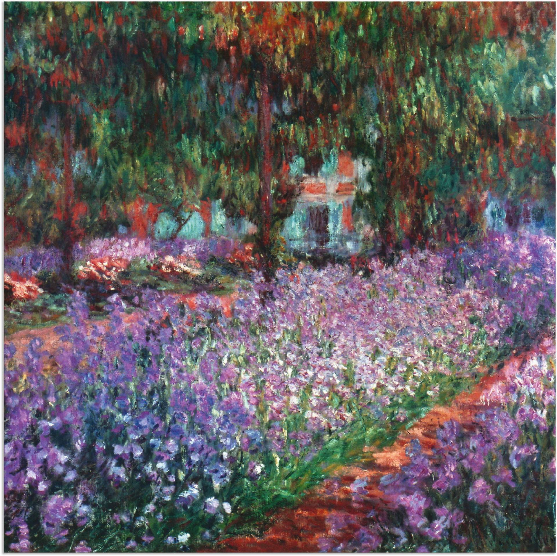 Artland Wandbild »Der Garten des Künstlers bei Giverny«, Garten, (1 St.), als Alubild, Outdoorbild, Leinwandbild in verschied. Grössen von Artland