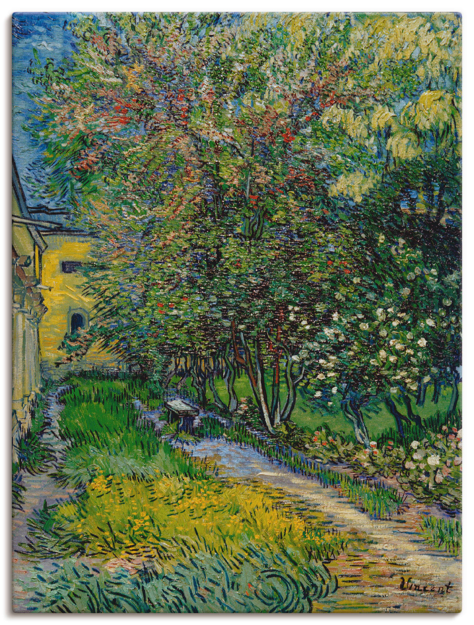 Artland Leinwandbild »Der Garten vom St. Paul Krankenhaus«, Garten, (1 St.), auf Keilrahmen gespannt Artland Leinwandbild »Der Garten vom St. Paul Krankenhaus«, Garten, (1 St.), auf Keilrahmen gespannt von Artland