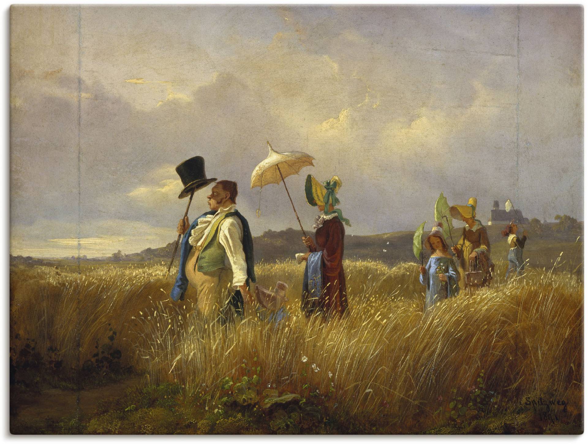 Artland Wandbild »Der Sonntagsspaziergang. 1841«, Gruppen & Familien, (1 St.), als Leinwandbild, Poster in verschied. Grössen von Artland