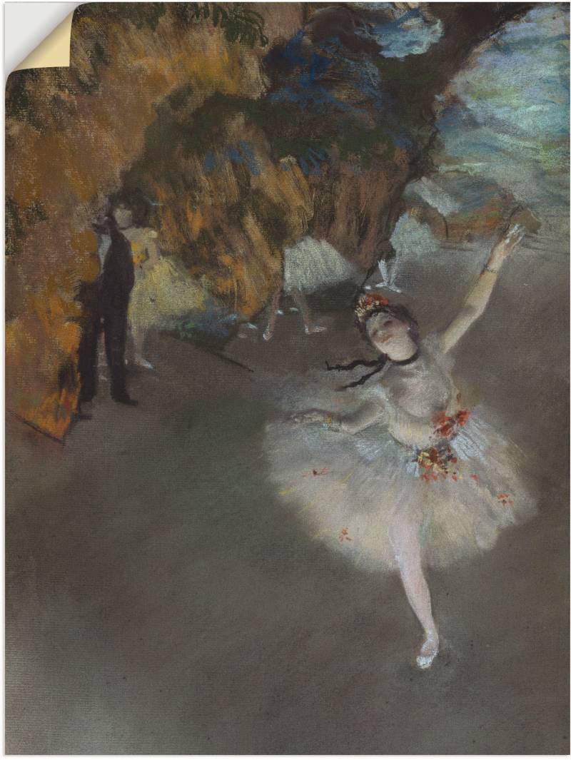 Artland Wandbild »Der Star Danseuse sur la Scene«, Frau, (1 St.), als Leinwandbild, Wandaufkleber oder Poster in versch. Grössen von Artland