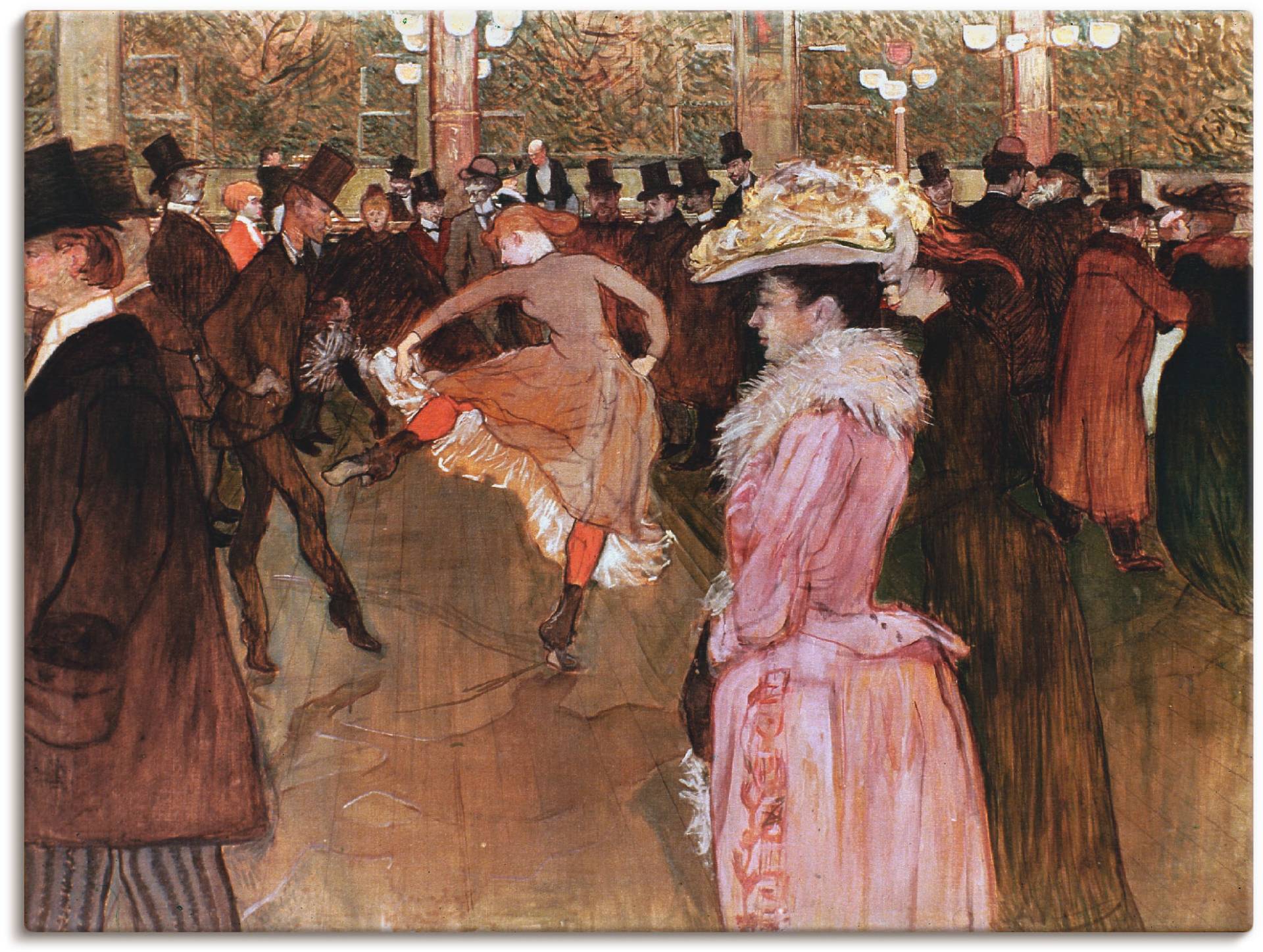Artland Leinwandbild »Der Tanz im Moulin Rouge, 1890«, Gruppen & Familien, (1 St.), auf Keilrahmen gespannt Artland Leinwandbild »Der Tanz im Moulin Rouge, 1890«, Gruppen & Familien, (1 St.), auf Keilrahmen gespannt von Artland