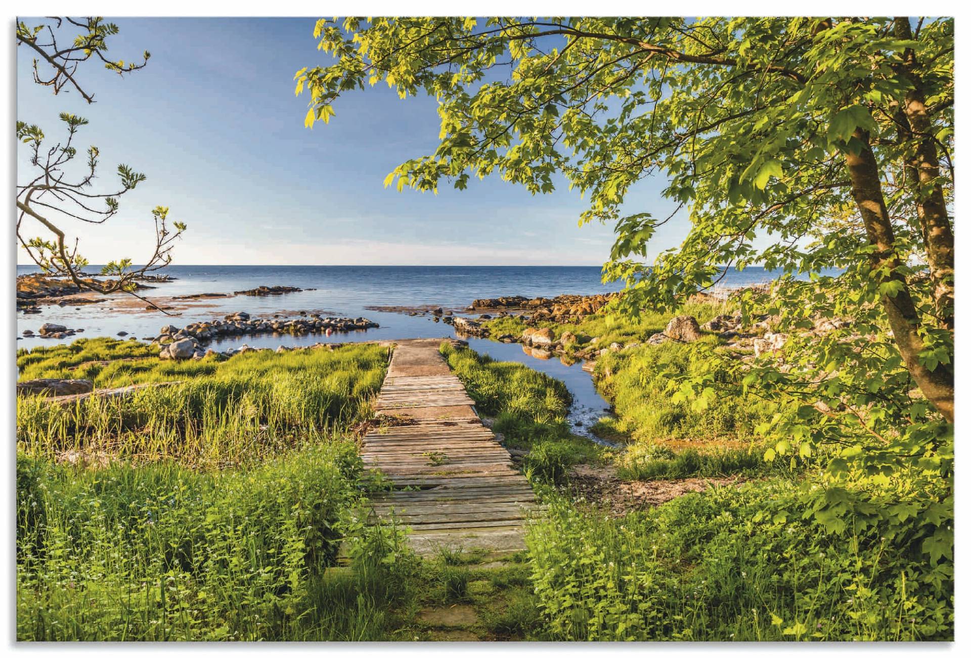 Artland Wandbild »Der Weg zum Meer auf Bornholm«, Küstenbilder, (1 St.), als Alubild, Leinwandbild, Wandaufkleber oder Poster in versch. Grössen von Artland