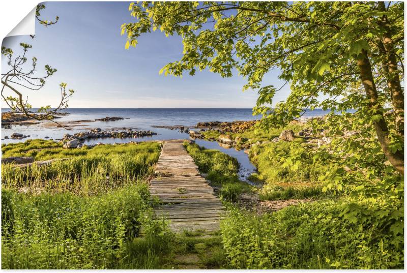 Artland Wandbild »Der Weg zum Meer auf Bornholm«, Küstenbilder, (1 St.), als Alubild, Leinwandbild, Wandaufkleber oder Poster in versch. Grössen von Artland