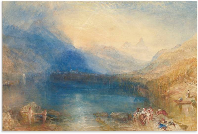 Artland Wandbild »Der Zugersee. 1843«, Seebilder, (1 St.), als Alubild, Leinwandbild, Wandaufkleber oder Poster in versch. Grössen von Artland