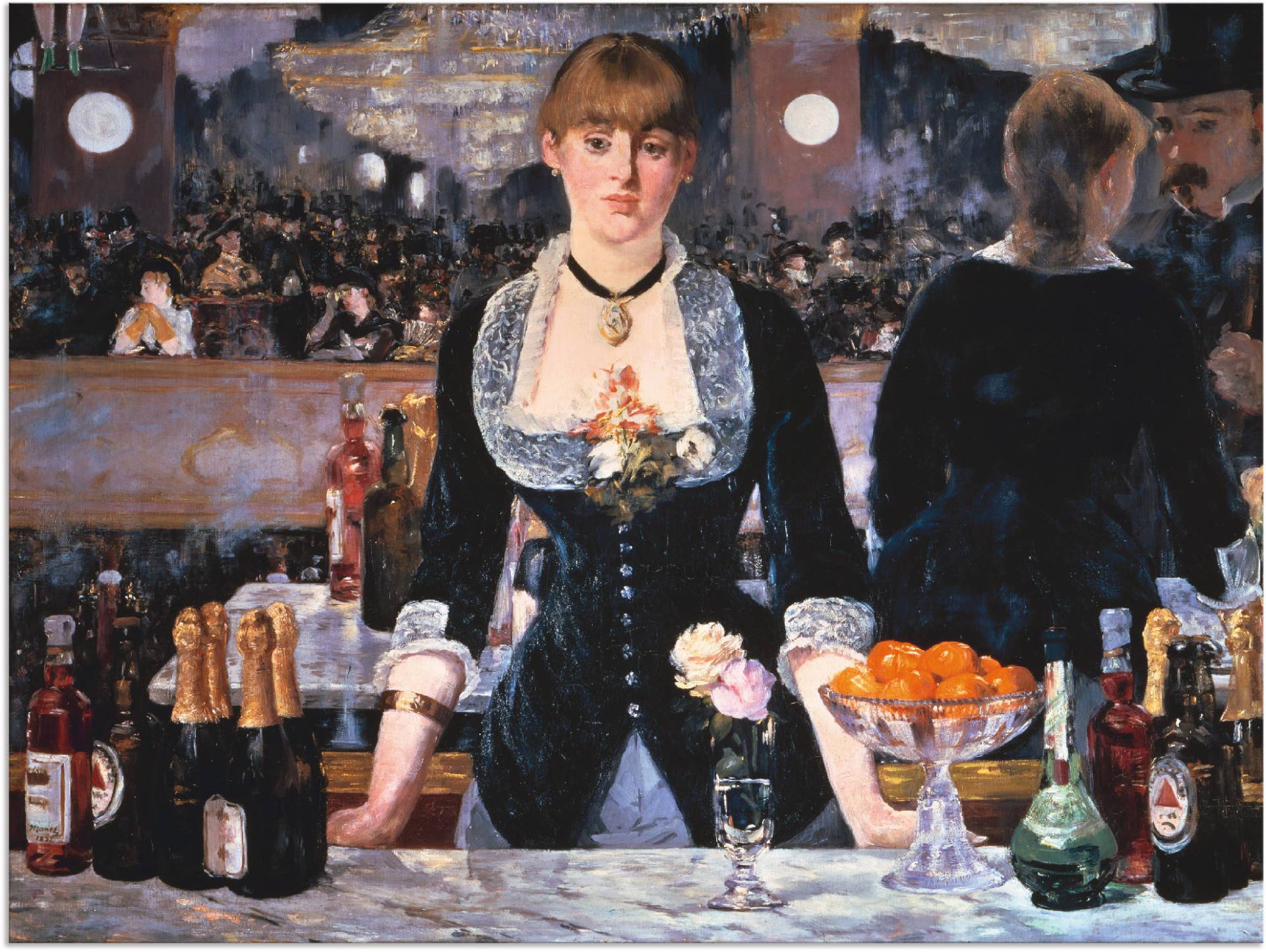 Artland Wandbild »Die Bar des Folies-Bergeres, um 1881«, Frau, (1 St.), als Leinwandbild, Poster in verschied. Grössen von Artland