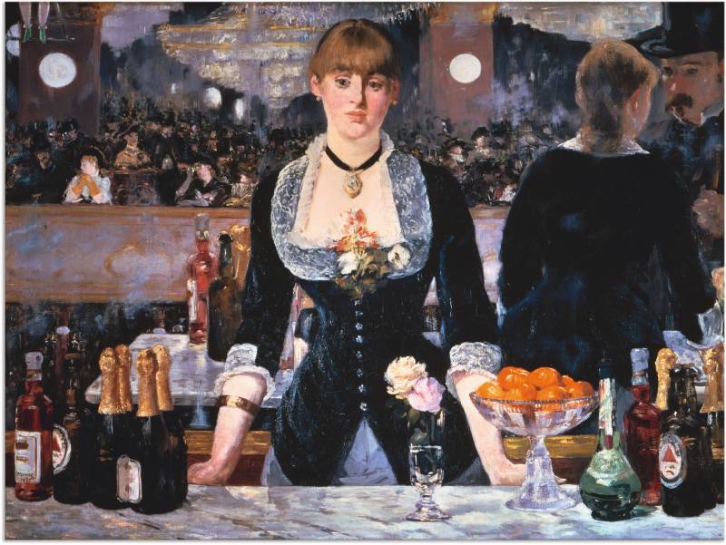 Artland Wandbild »Die Bar des Folies-Bergeres, um 1881«, Frau, (1 St.), als Leinwandbild, Poster in verschied. Grössen von Artland