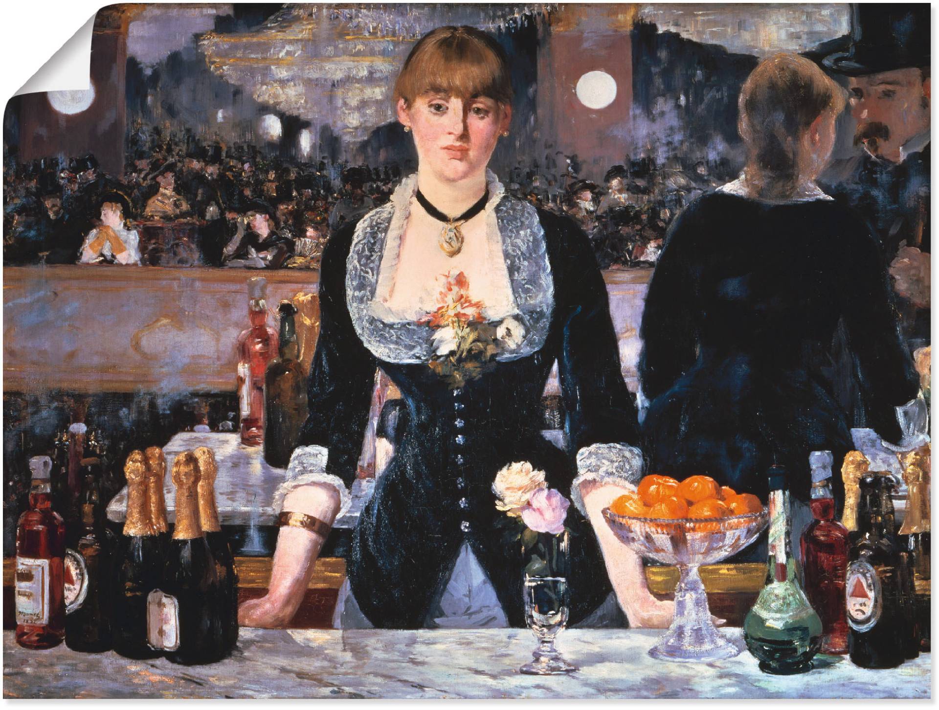 Artland Wandbild »Die Bar des Folies-Bergeres, um 1881«, Frau, (1 St.), als Leinwandbild, Poster in verschied. Grössen von Artland