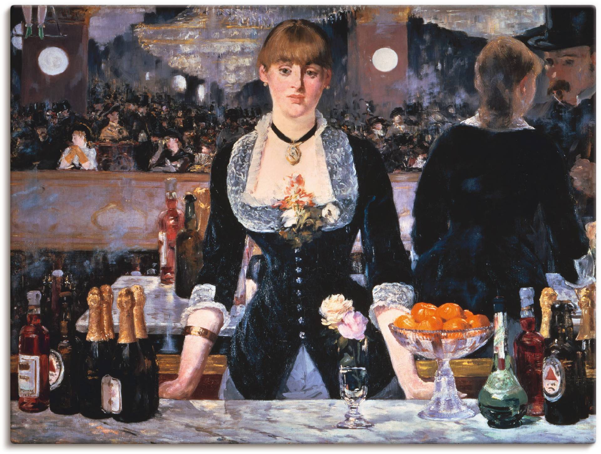 Artland Wandbild »Die Bar des Folies-Bergeres, um 1881«, Frau, (1 St.), als Leinwandbild, Poster in verschied. Grössen von Artland