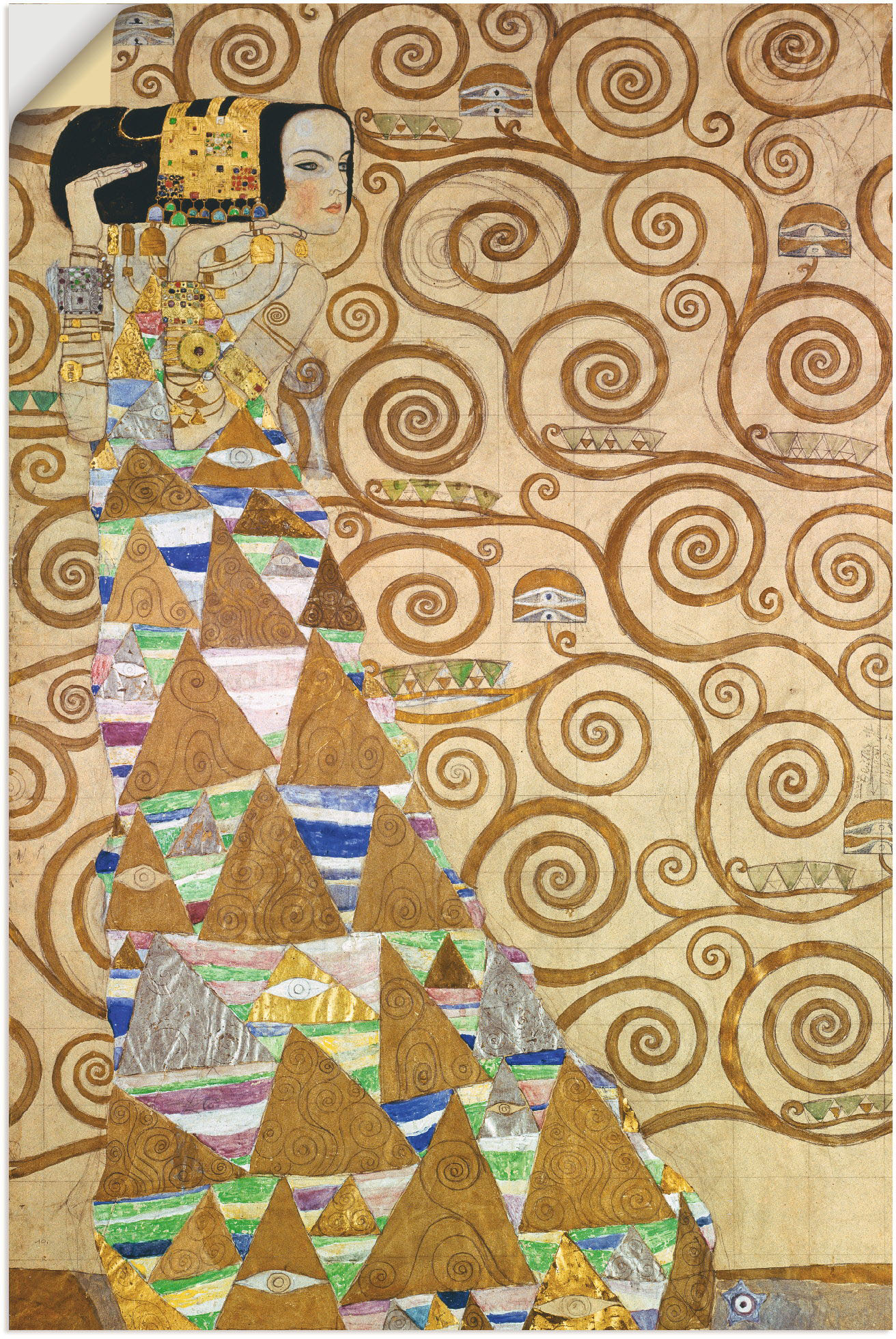 Artland Wandfolie »Die Erwartung Vorlage zum Stocletfries«, Frau, (1 St.), selbstklebend Artland Wandfolie »Die Erwartung Vorlage zum Stocletfries«, Frau, (1 St.), selbstklebend von Artland