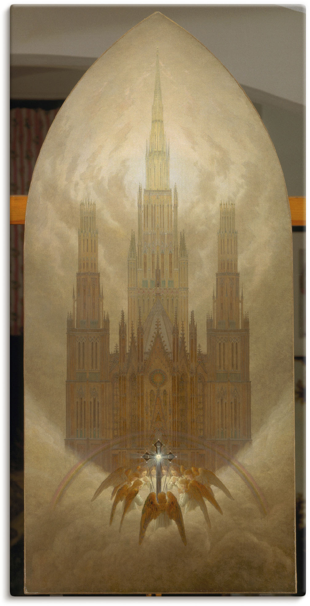 Artland Wandbild »Die Kathedrale. Um 1818.«, Gebäude, (1 St.), als Alubild, Leinwandbild, Wandaufkleber oder Poster in versch. Grössen von Artland