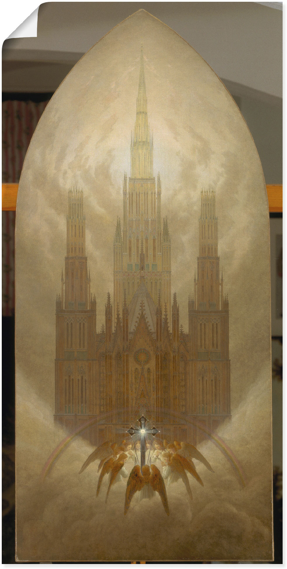 Artland Wandbild »Die Kathedrale. Um 1818.«, Gebäude, (1 St.), als Alubild, Leinwandbild, Wandaufkleber oder Poster in versch. Grössen von Artland