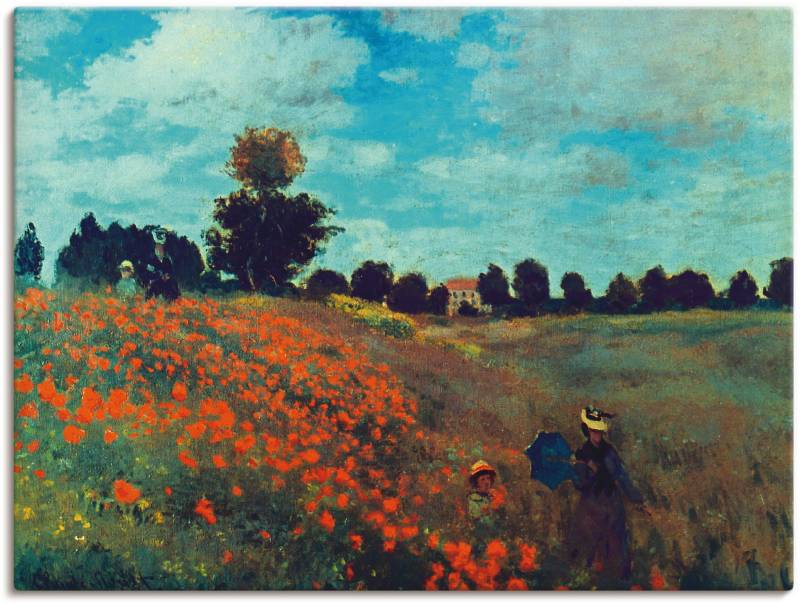 Artland Leinwandbild »Die Mohnblumen, 1873«, Blumenwiese, (1 St.), auf Keilrahmen gespannt von Artland